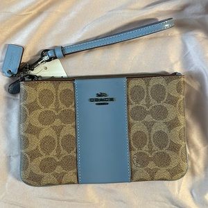 Coach signature wristlet
